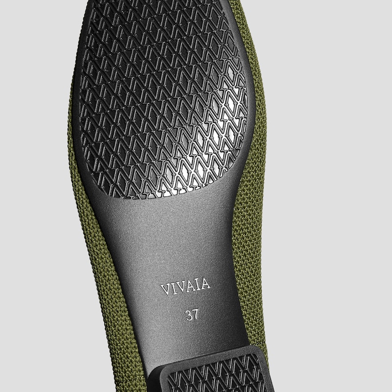 Square-Toe Icon Loafers (Silvie), TUSCANY OASIS GREEN, EU35 | VIVAIA