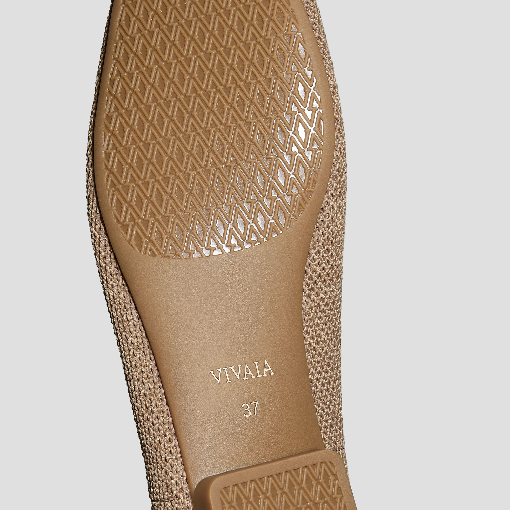Square-Toe Icon Loafers (Silvie), BROWN TAUPE LATTICE, EU35 | VIVAIA