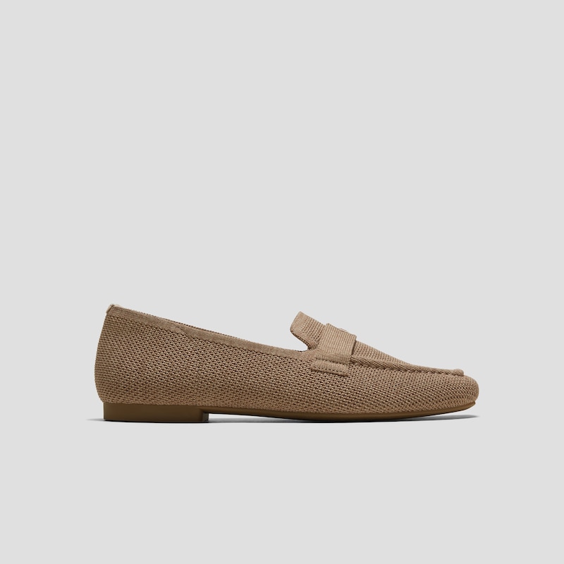 Square-Toe Icon Loafers (Silvie), TOFFEE BROWN, EU35 | VIVAIA