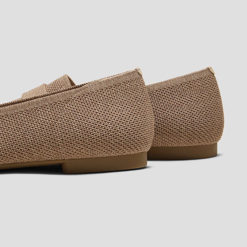 Square-Toe Icon Loafers (Silvie), TOFFEE BROWN, EU35 | VIVAIA