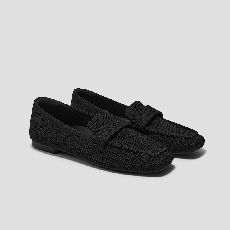 Square-Toe Icon Loafers (Silvie), CLASSIC BLACK, EU38.5 | VIVAIA