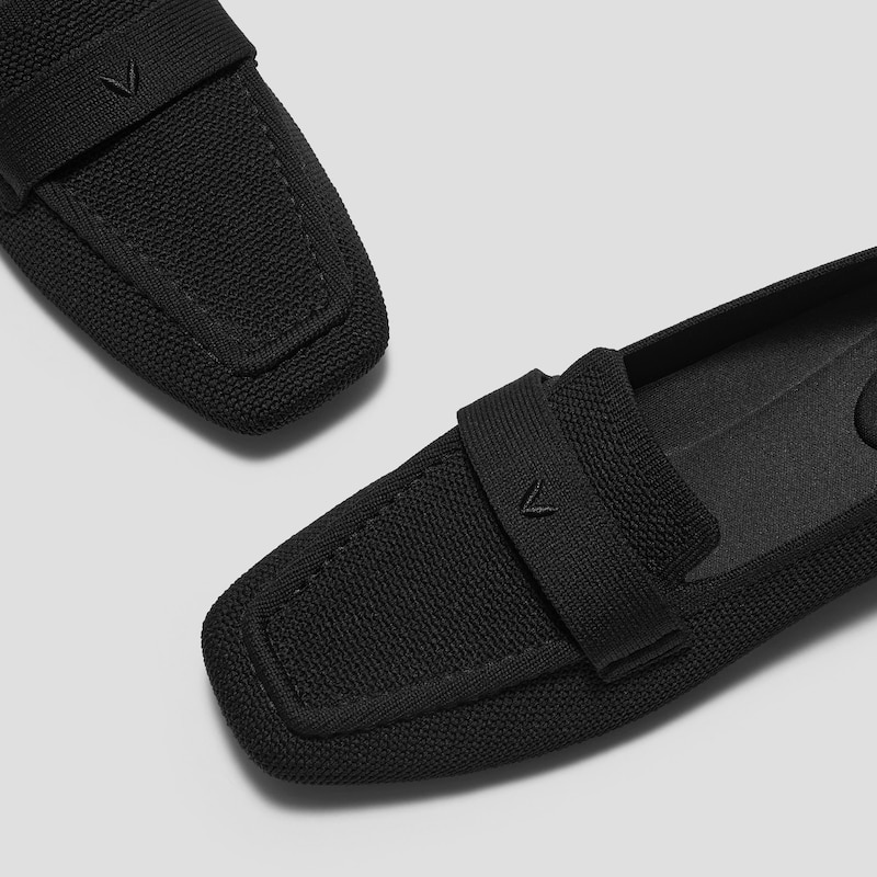 Square-Toe Icon Loafers (Silvie), CLASSIC BLACK, EU38.5 | VIVAIA