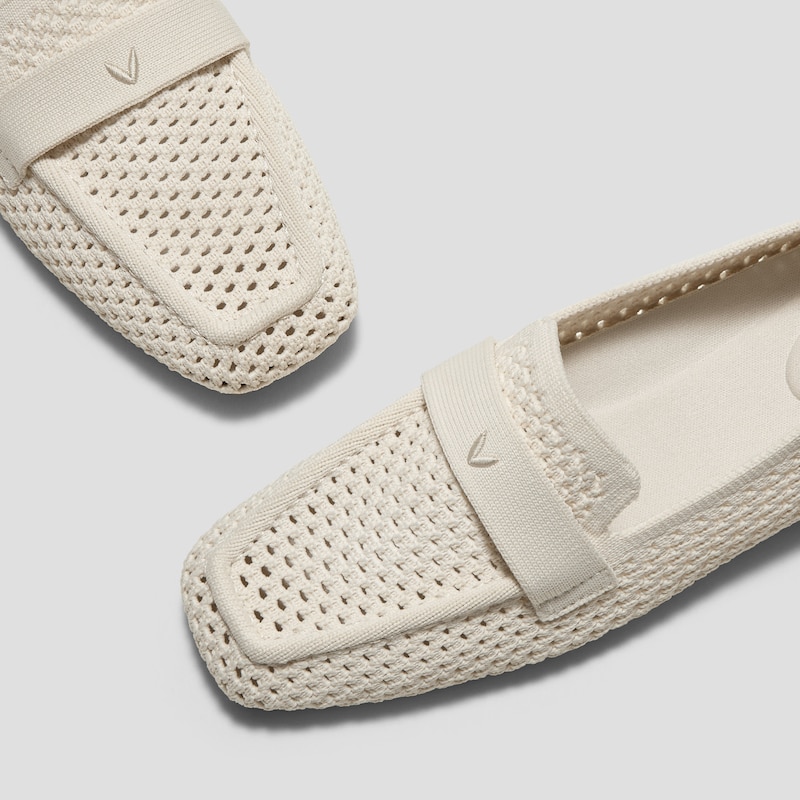 Square-Toe Icon Loafers (Silvie), PALE APRICOT, EU35 | VIVAIA