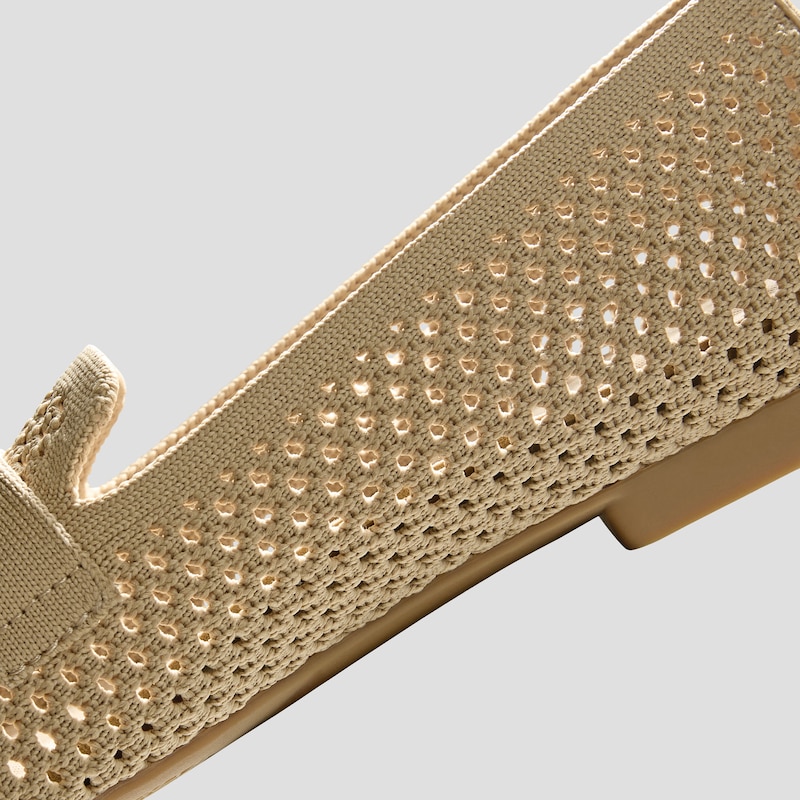 Square-Toe Icon Loafers (Silvie), NUDE PEACH, EU35 | VIVAIA