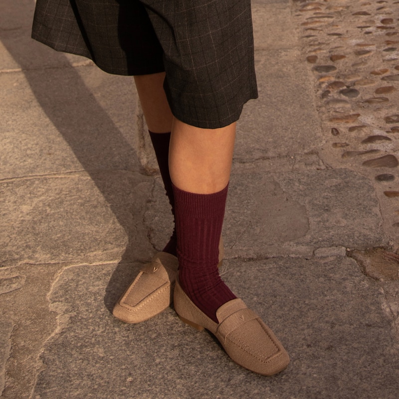 Square-Toe Icon Loafers (Silvie), TOFFEE BROWN, EU35 | VIVAIA