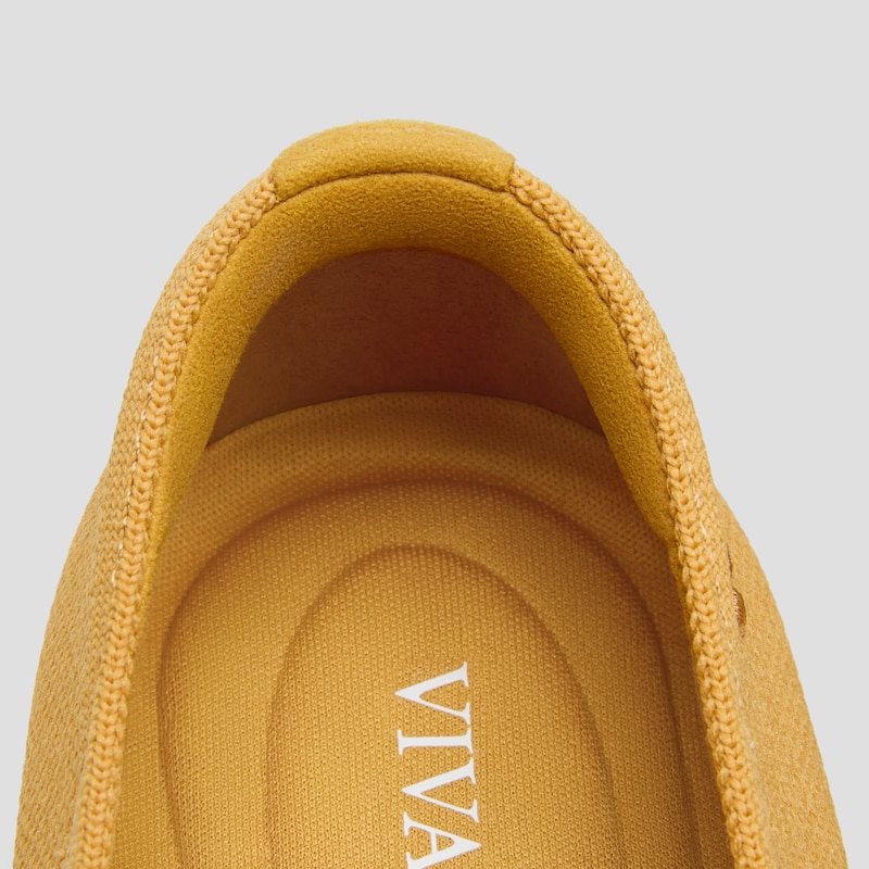 Round-Toe Embroidered Loafers (Audrey), GINGER YELLOW-PUFFIN, EU39 | VIVAIA