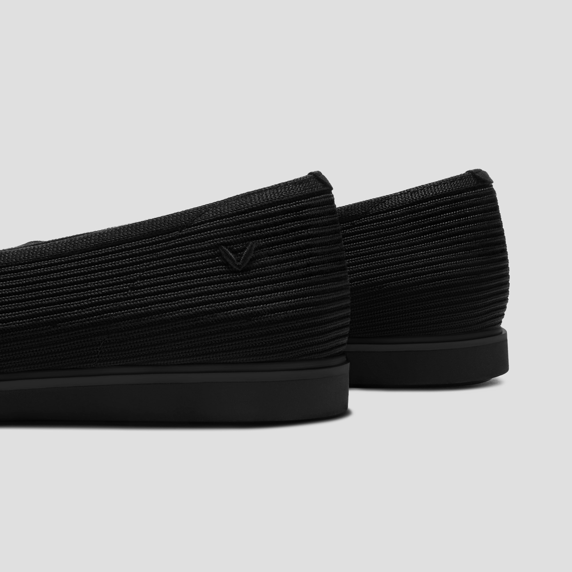 Square-Toe All-Day Standing Flats (Mabel), SOLID BLACK WATER RPT