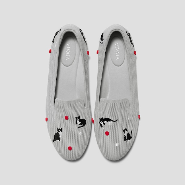 Round-Toe Embroidered Loafers (Audrey)