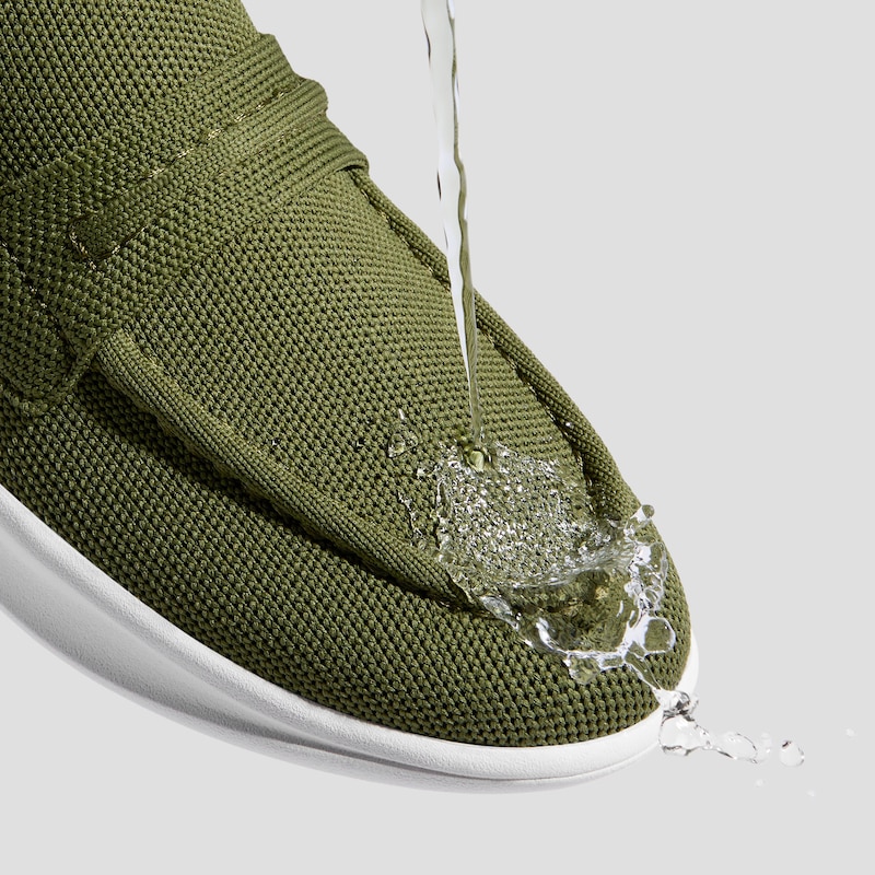 Walker Pro Hybrid Penny Loafers (Ivana), OLIVE DRAB WATER RPT, EU35 | VIVAIA