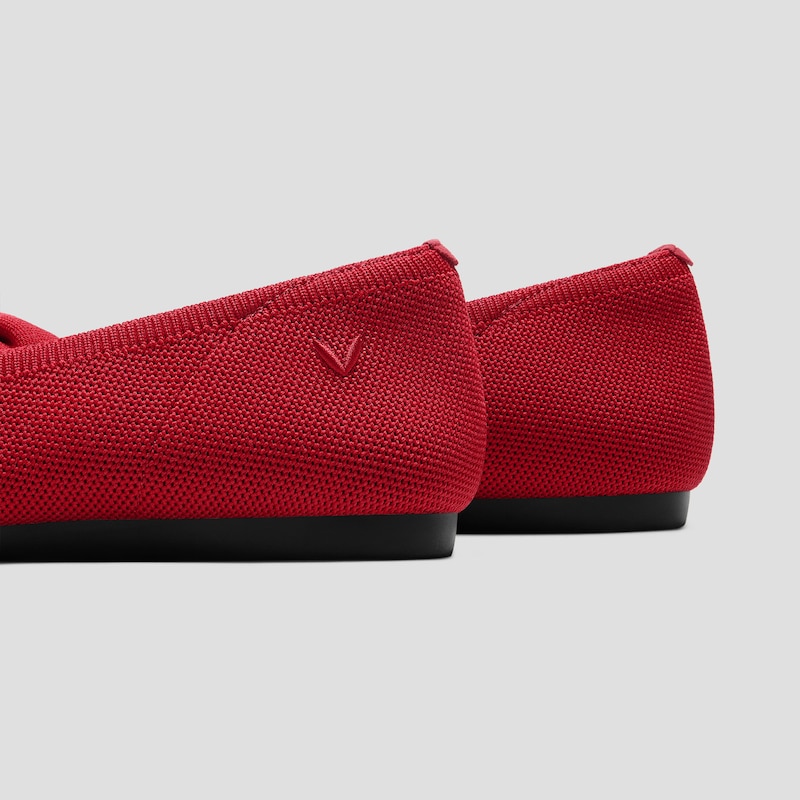 Pointed-Toe Bow Flats (Azura), RUBY  RED, EU39 | VIVAIA