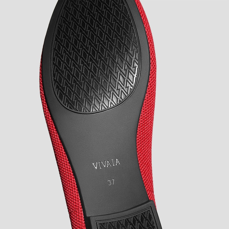 Round-Toe Embroidered Loafers (Audrey), RUBY RED-VALENTINE HEART, EU35 | VIVAIA