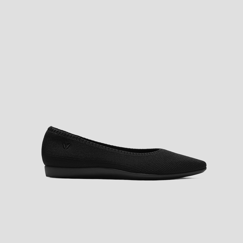 Lightweight Pointed-Ballet Flats (Aria Walker), Black - WATER REPELLENT, EU39 | VIVAIA