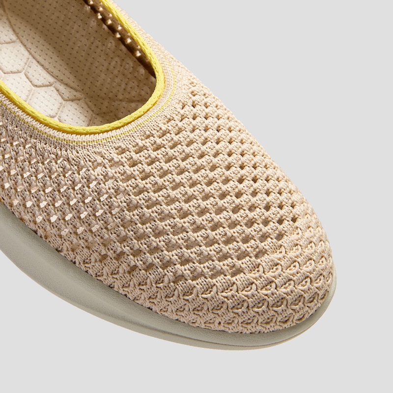Walker Pro Hybrid Ballet Flats (Izabel), YELLOW APRICOT MESH, EU38.5 | VIVAIA