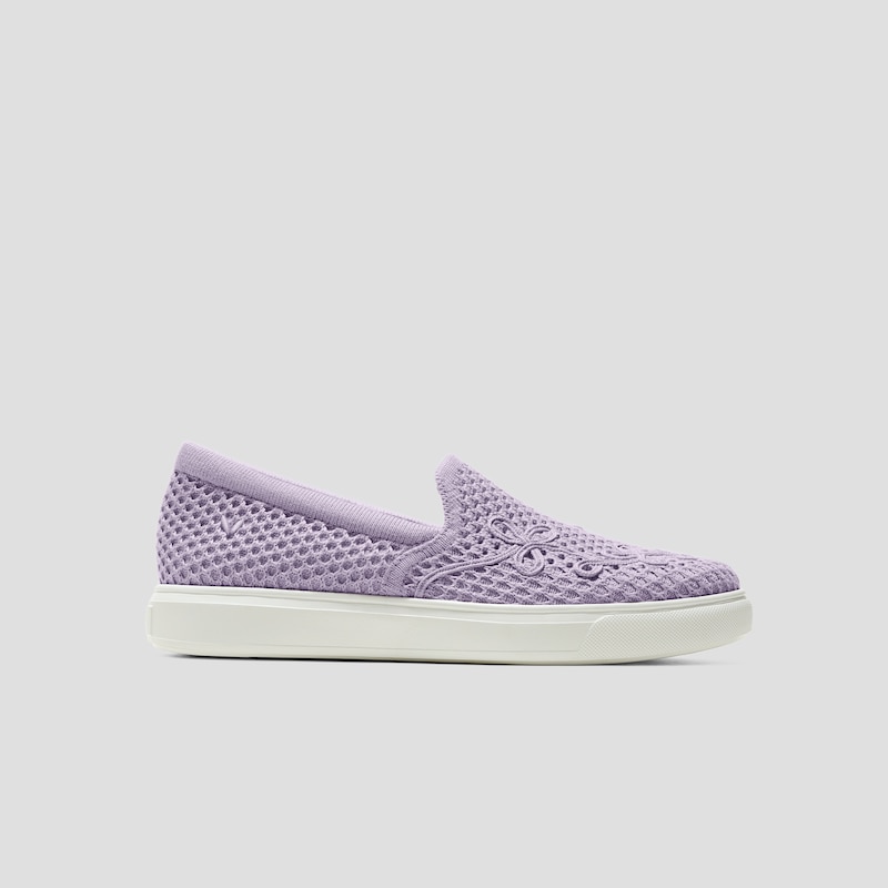 Classic Slip-On Unisex Sneakers (V-Tune), LIGHT. VIOLET MESH, EU39 | VIVAIA
