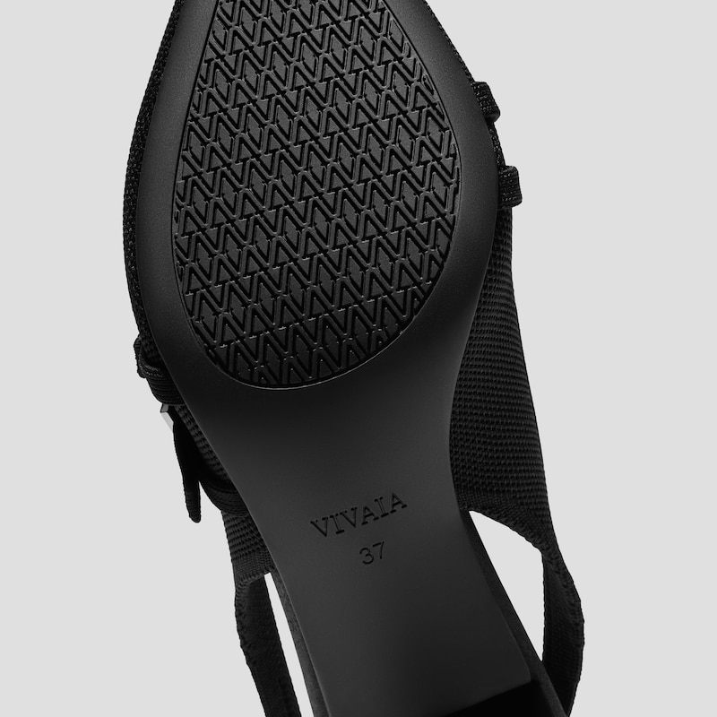 PointEase™ Slingback Heels (Adela), Black, EU38.5 | VIVAIA