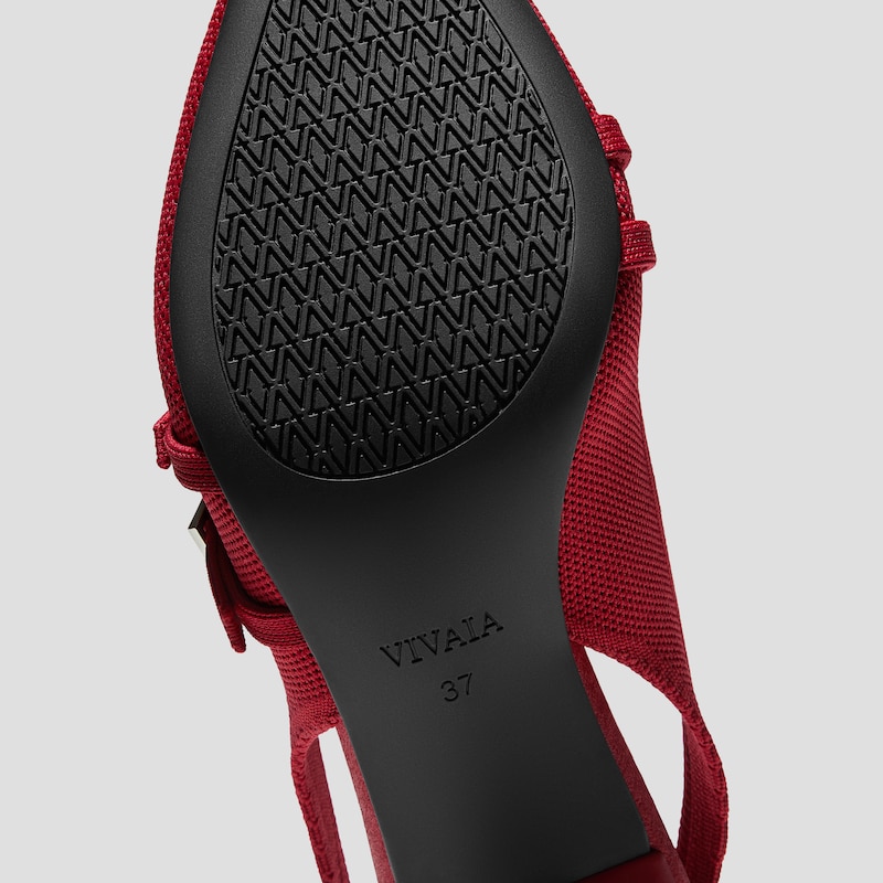 PointEase™ Slingback Heels (Adela), RUBY  RED, EU39.5 | VIVAIA