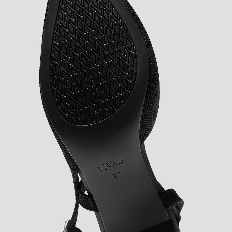 PointEase™ Slingback Heels (Sylvan), Black, EU39 | VIVAIA