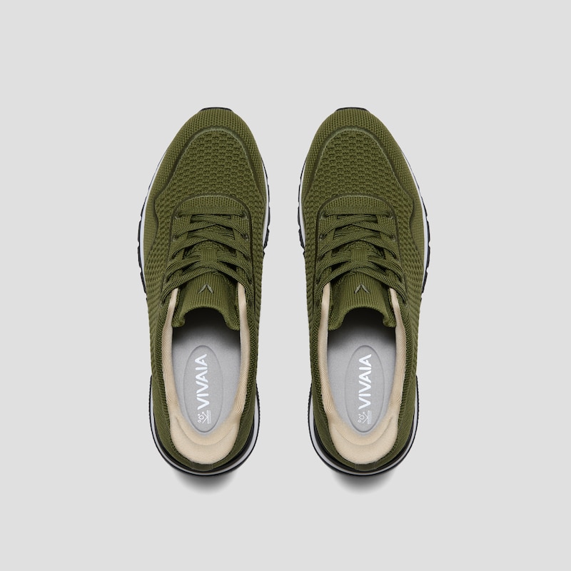 Unisex Slip-On Sneakers (Allday), OLIVE DRAB WATER RPT, EU35 | VIVAIA