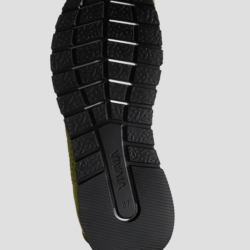 Unisex Slip-On Sneakers (Allday), OLIVE DRAB WATER RPT, EU35 | VIVAIA