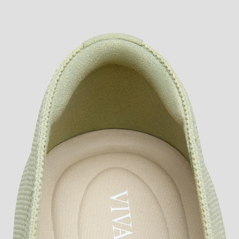 Pointed-Toe Aria Crisscross Loafers (Marvis), MATCHA&CREAM IVORY, EU35 | VIVAIA