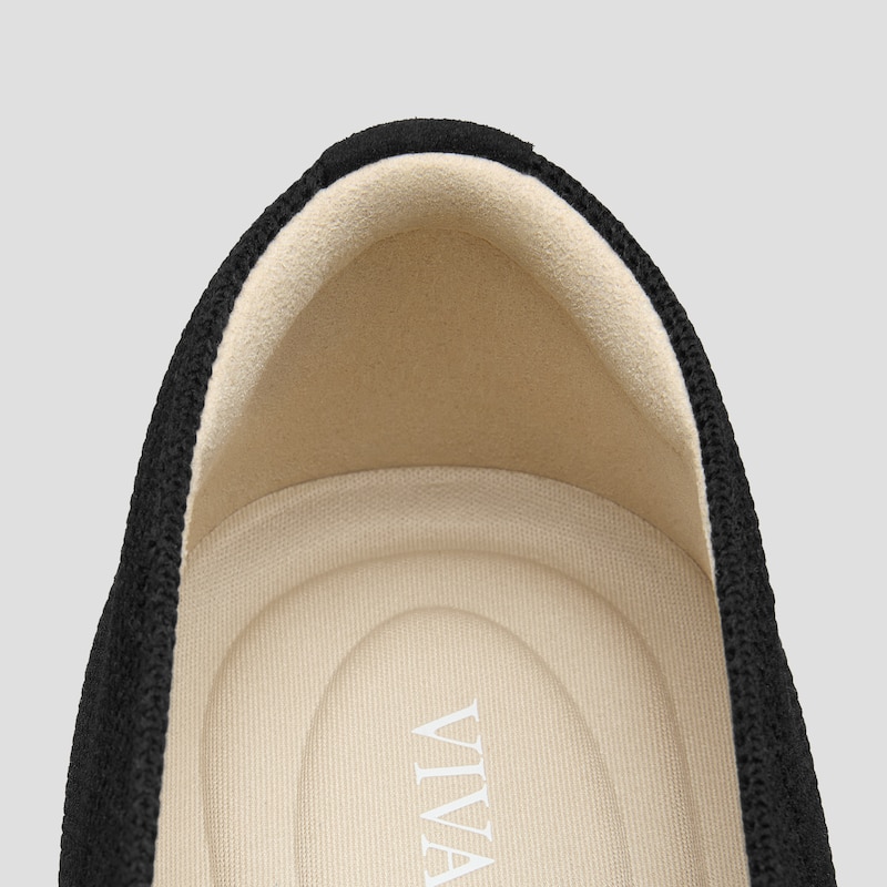 Pointed-Toe Aria Crisscross Loafers (Marvis), BLACK&PALE APRICOT, EU35 | VIVAIA