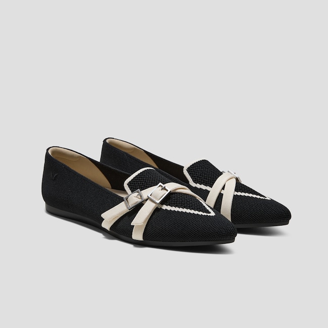 Pointed-Toe Aria Crisscross Loafers (Marvis)