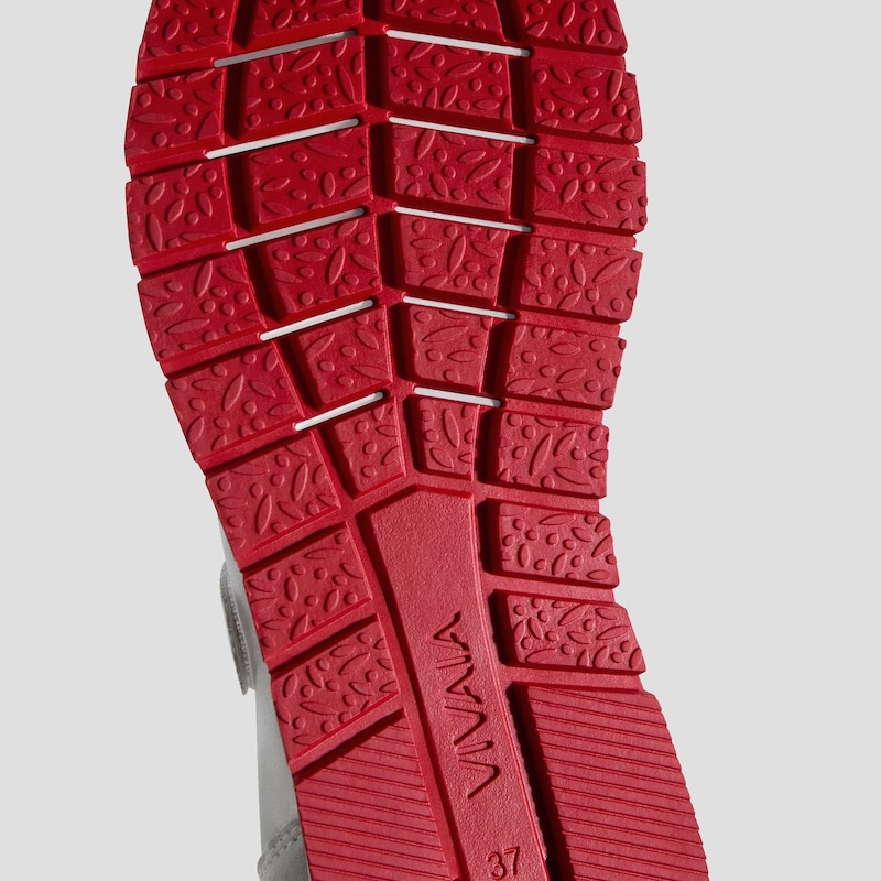 Round-Toe Satin Mary Janes (Ayla), WHITE/OFF GREY, EU39 | VIVAIA