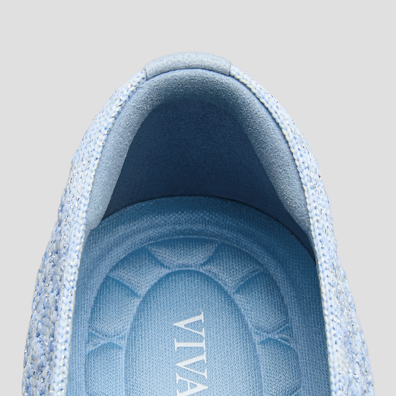 Square-Toe Margot™ V-Cut Flats (Margot™ 3.0), BLUE APRICOT QUILT, EU37 | VIVAIA