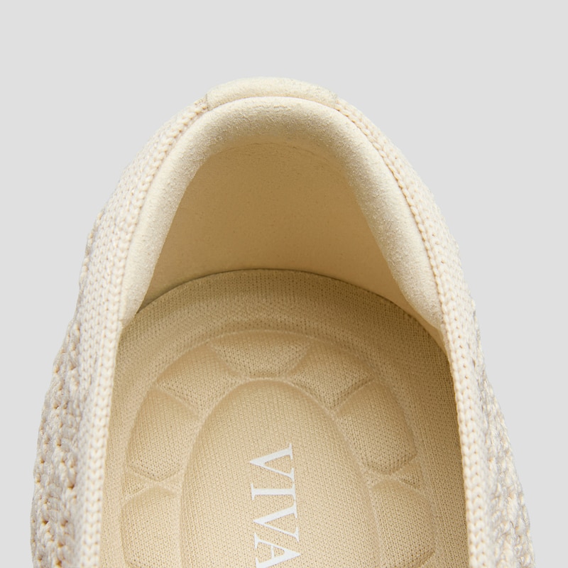 Square-Toe Margot™ V-Cut Flats (Margot™ 3.0), YELLOW APRICOT QUILT, EU35 | VIVAIA