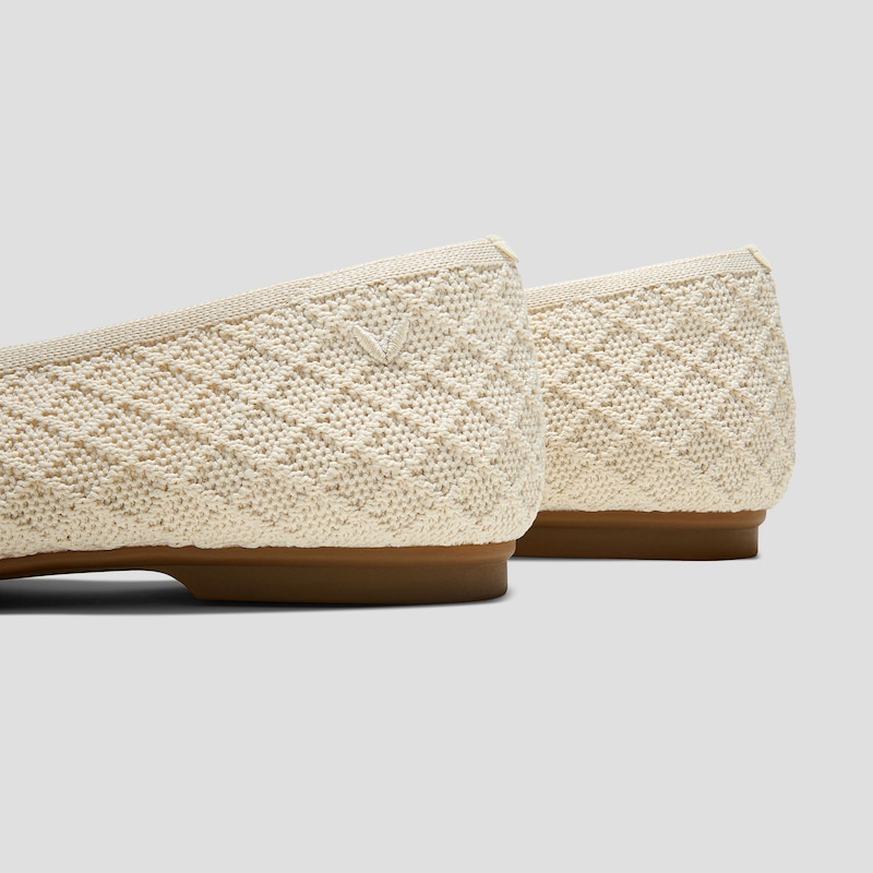 Square-Toe Margot™ V-Cut Flats (Margot™ 3.0), YELLOW APRICOT QUILT, EU35 | VIVAIA