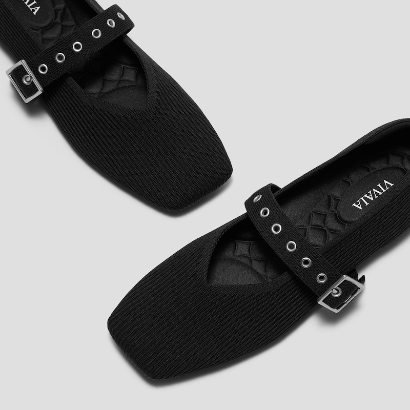 Square-Toe Margot™ Mary Jane (Myriel), Black, EU37.5 | VIVAIA