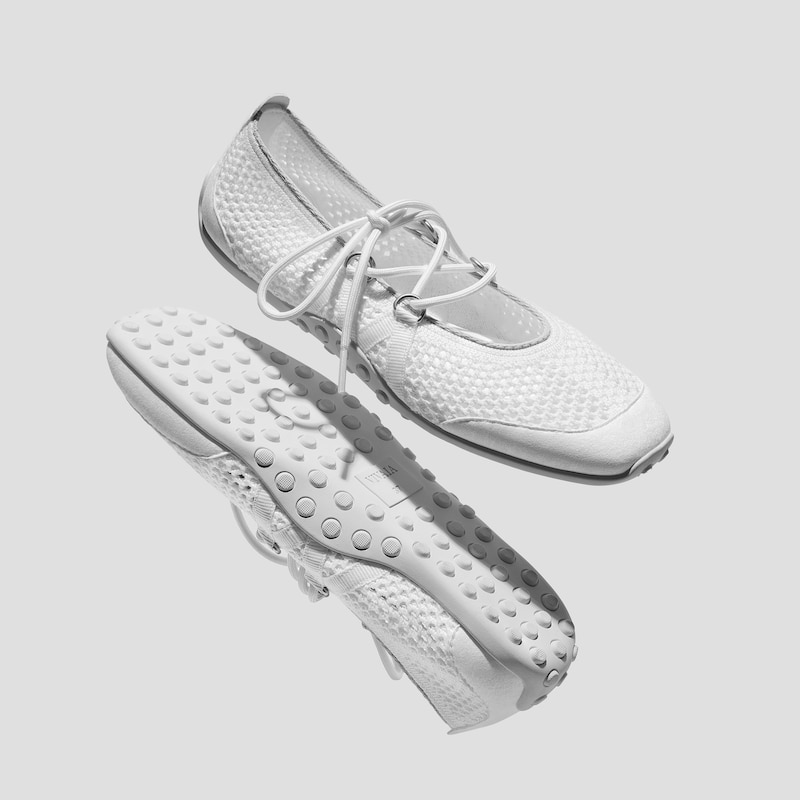 Square-Toe Hybrid Mary Janes (Cecily), WHITE MESH, EU35 | VIVAIA