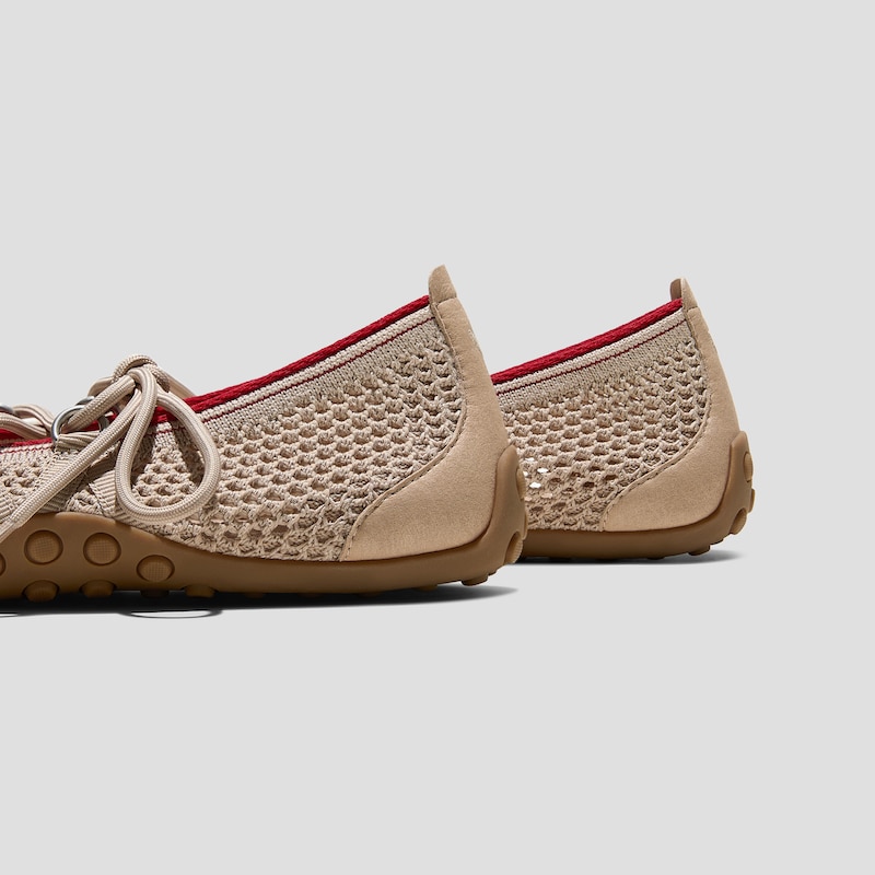 Square-Toe Hybrid Mary Janes (Cecily), ALMOND MESH, EU35 | VIVAIA