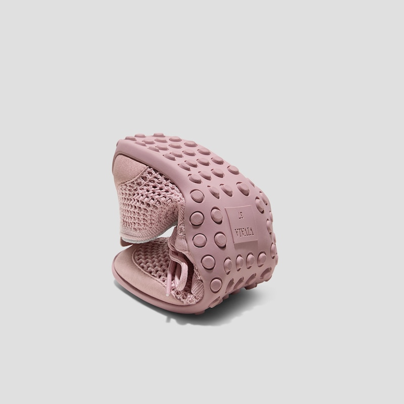 Square-Toe Hybrid Mary Janes (Cecily), DUSTY PINK MESH, EU37 | VIVAIA