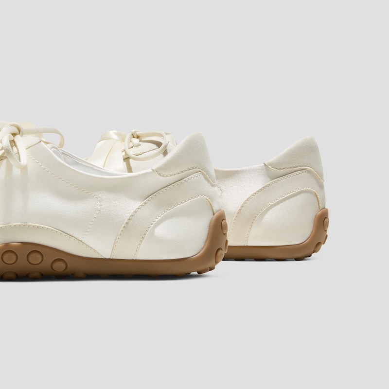 Square-Toe Jogger Sneakerina (Carol), LIGHT GOLD, EU38.5 | VIVAIA