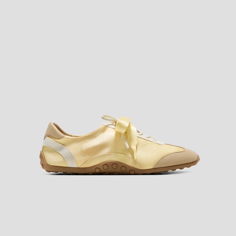 Square-Toe Jogger Sneakerina (Carol), BUTTER YELLOW&CREAM&NUDE, EU40 | VIVAIA