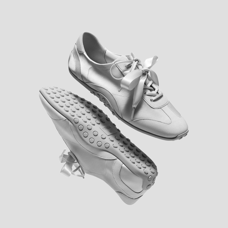 Square-Toe Jogger Sneakerina (Carol), GREY SILVER, EU37 | VIVAIA