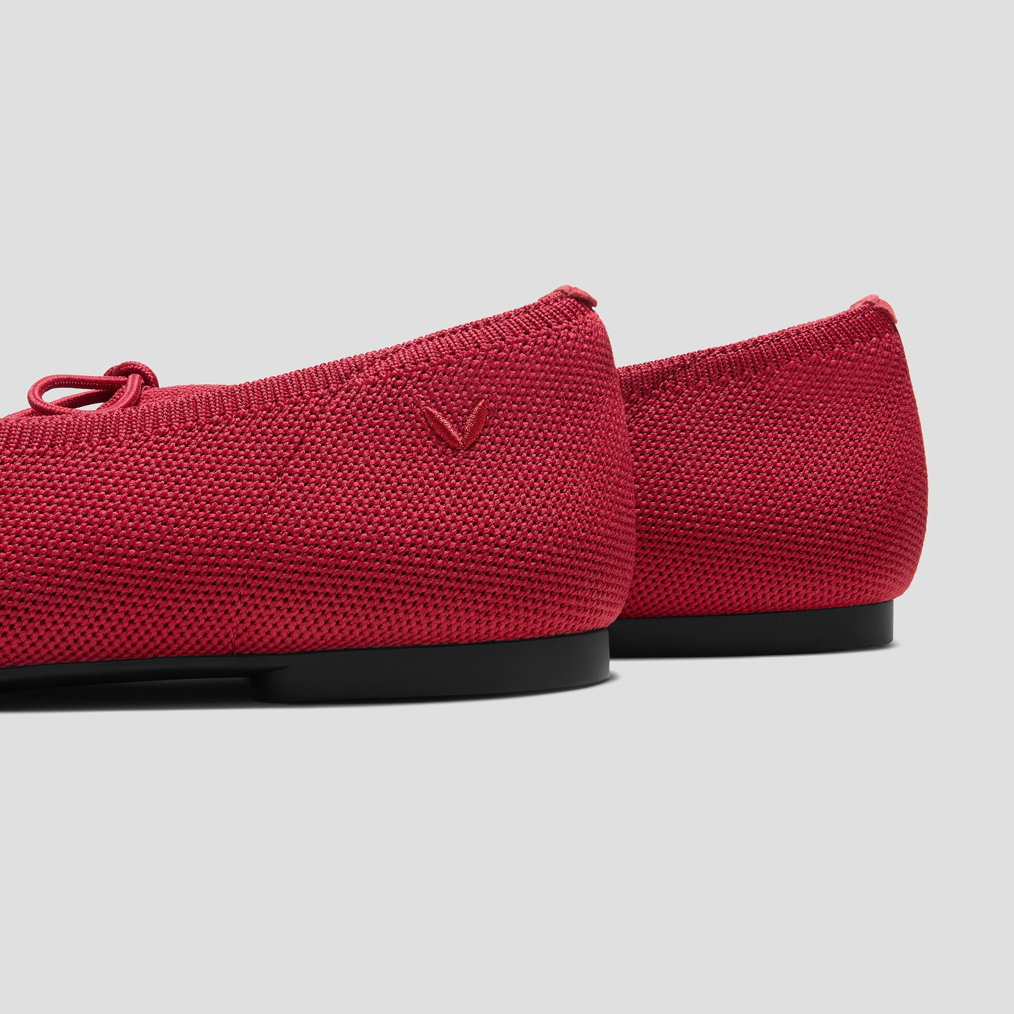Round-Toe Lace-up Flats (Camora), RUBY RED, EU35 | VIVAIA