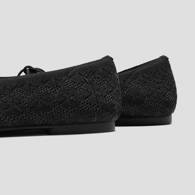 Round-Toe Lace-up Flats (Camora), Black Floral, EU40 | VIVAIA