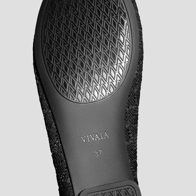 Round-Toe Lace-up Flats (Camora), Black Floral, EU40 | VIVAIA