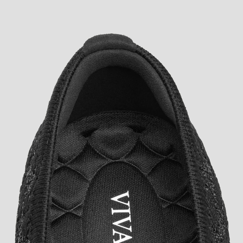 Round-Toe Lace-up Flats (Camora), Black Floral, EU40 | VIVAIA