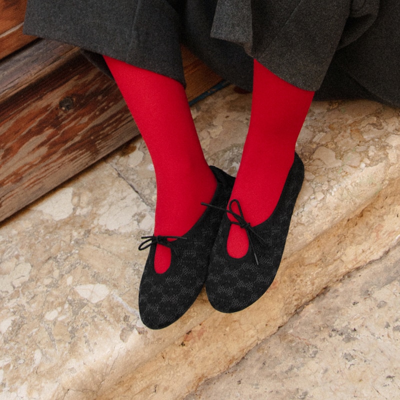 Round-Toe Lace-up Flats (Camora), Black Floral, EU40 | VIVAIA