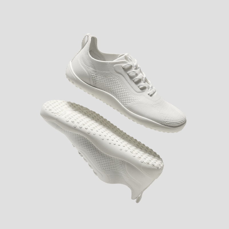 Round-Toe Barefoot Sneakers (Maven), White, EU42.5 | VIVAIA