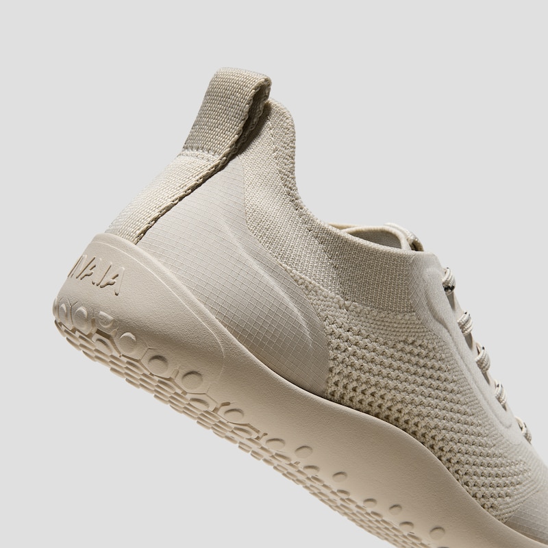Round-Toe Barefoot Sneakers (Maven), Beige, EU39 | VIVAIA