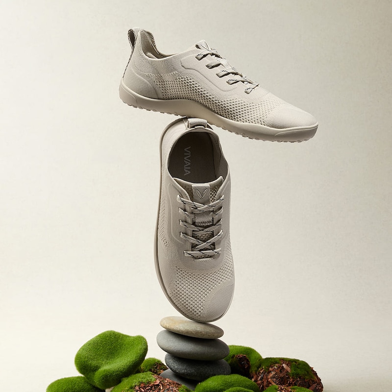 Round-Toe Barefoot Sneakers (Maven), Beige, EU39 | VIVAIA