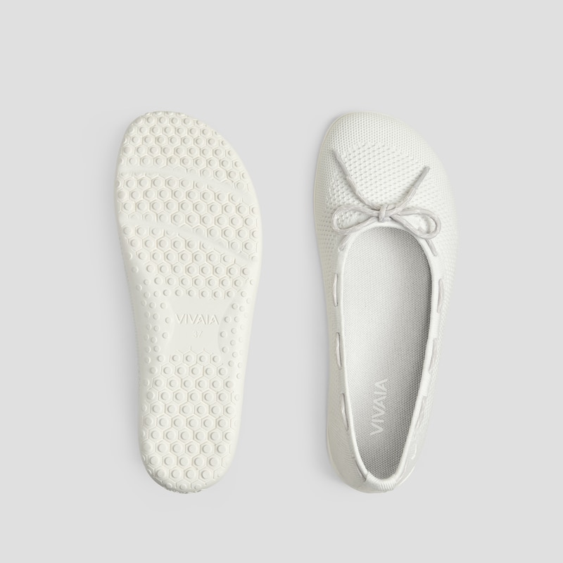 Round-Toe Barefoot Flats (Nika), OFF GREY, EU37 | VIVAIA