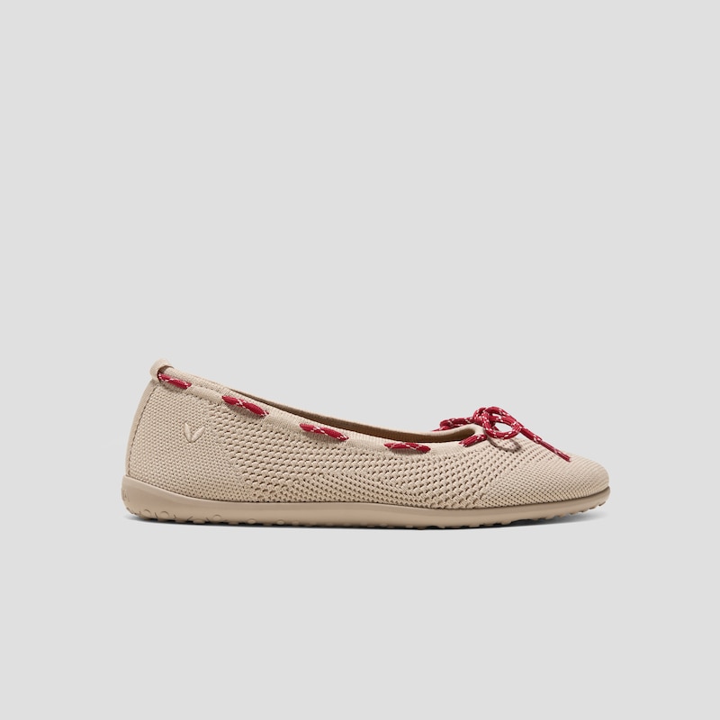 Round-Toe Barefoot Flats (Nika), ALMOND, EU39 | VIVAIA