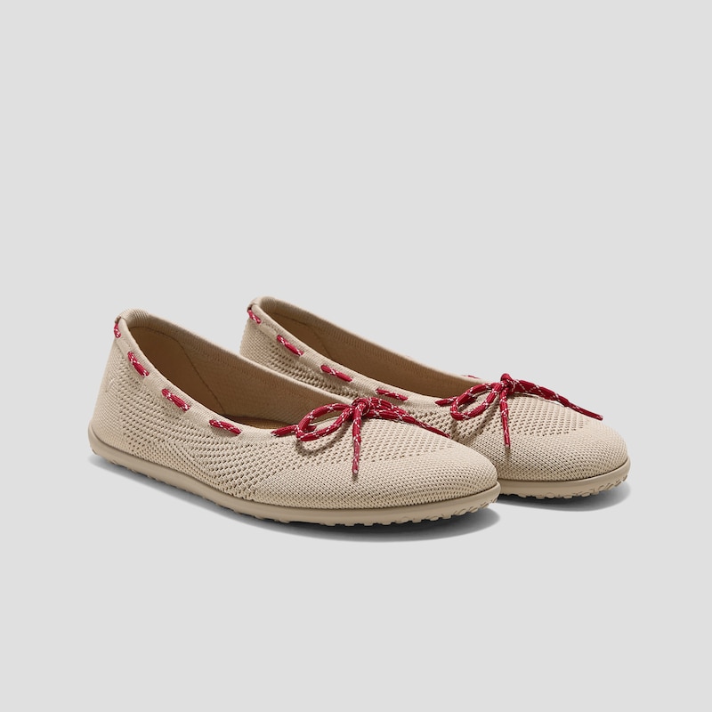 Round-Toe Barefoot Flats (Nika), ALMOND, EU39 | VIVAIA