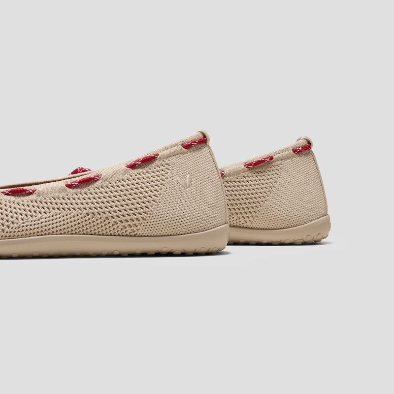 Round-Toe Barefoot Flats (Nika), ALMOND, EU39 | VIVAIA