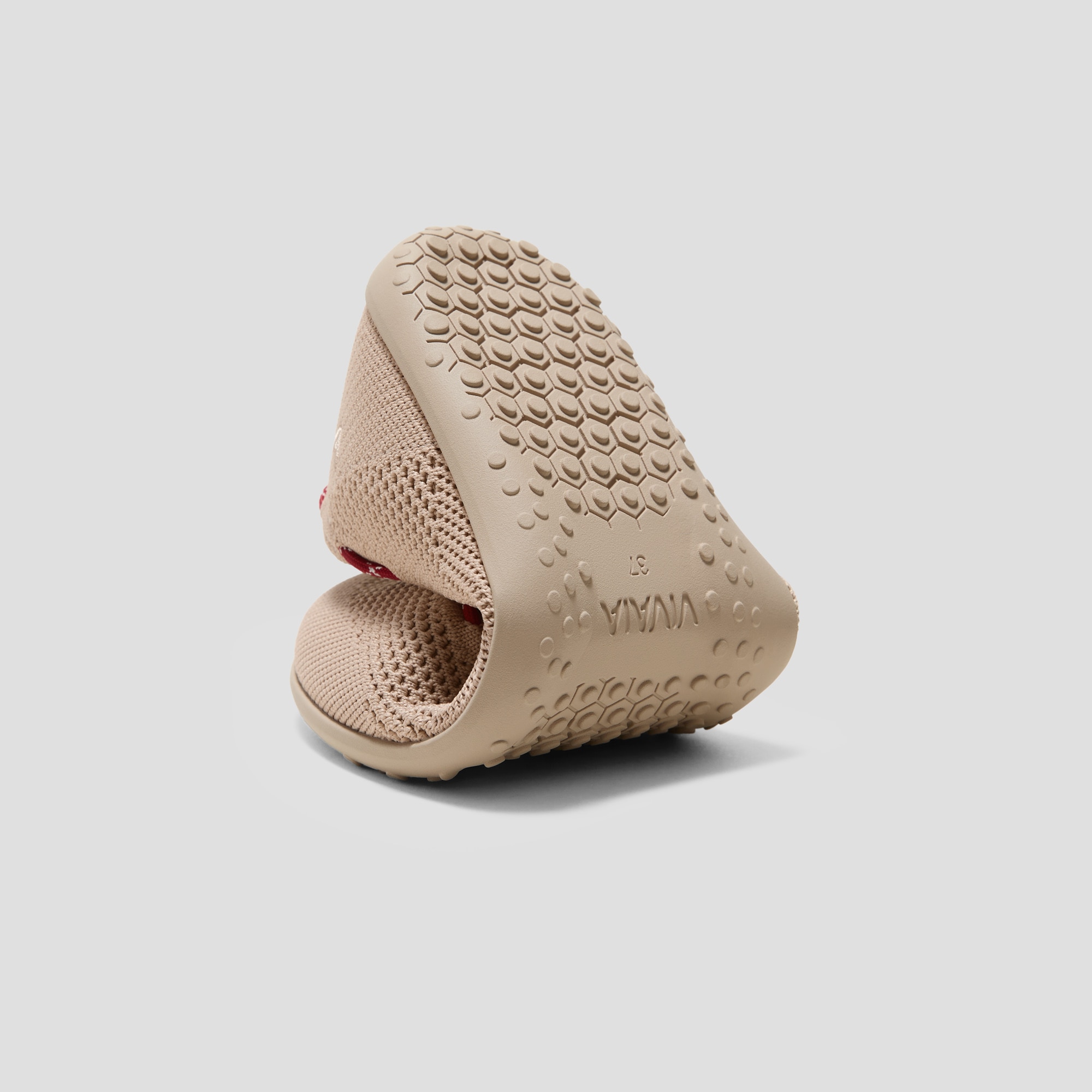 Round-Toe Barefoot Flats (Nika), ALMOND, EU35 | VIVAIA